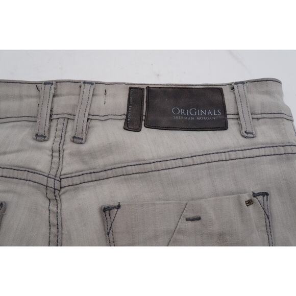 Sherman Morgan St. Johns Jeans 34x30 Straight Slim St John Stretch Distressed - Picture 8 of 10